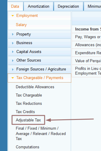 adjustable tax